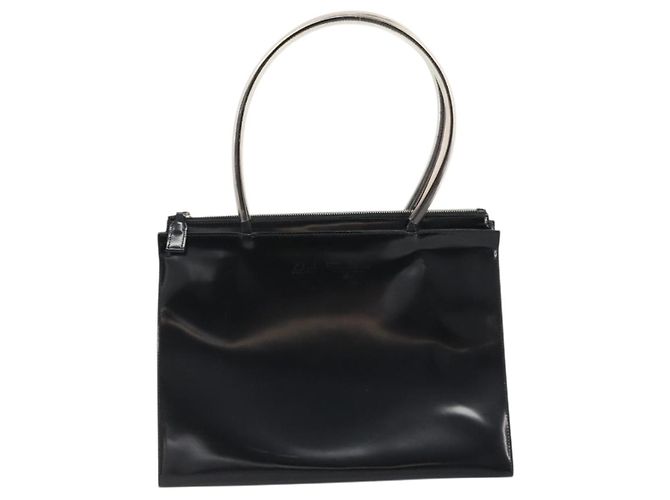 Borsa tote in pelle nera e argento Salvatore Ferragamo Auth YKZ1497 Nero - vista 13
