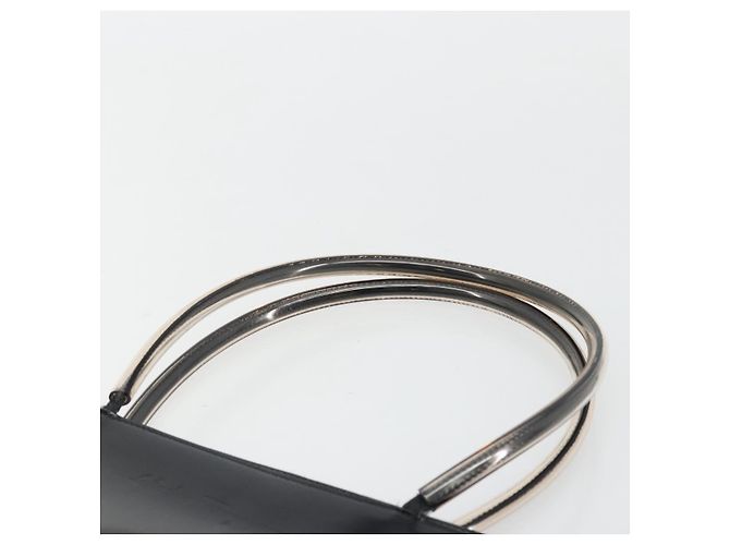 Borsa tote in pelle nera e argento Salvatore Ferragamo Auth YKZ1497 Nero - vista 14