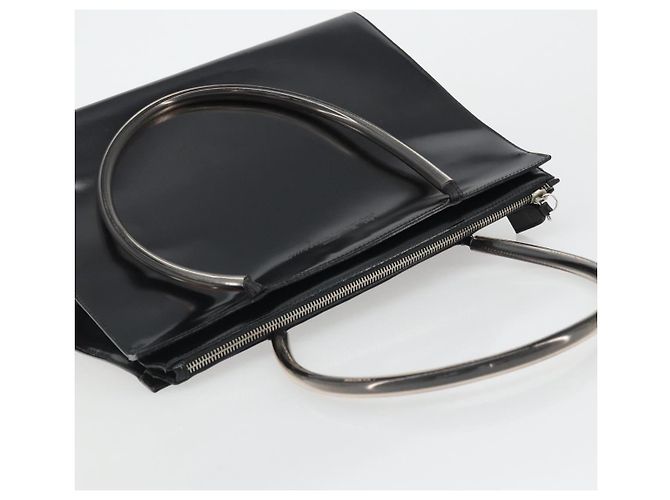 Borsa tote in pelle nera e argento Salvatore Ferragamo Auth YKZ1497 Nero - vista 6