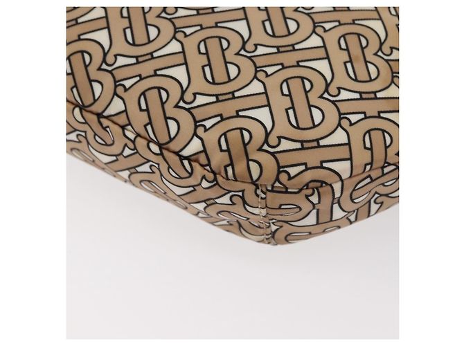 Borsa a corpo BURBERRY in nylon beige oro Auth mr2305A D'oro - vista 16