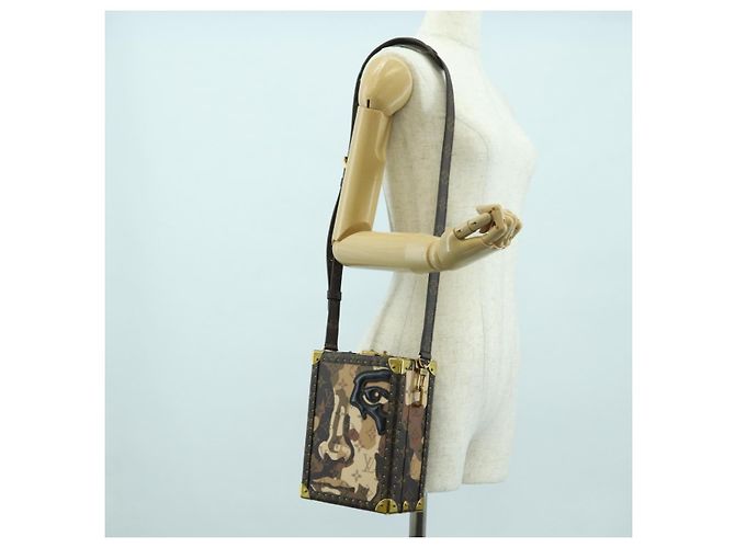 LOUIS VUITTON Monogram Borsa a Spalla Vertical Clutch Box M10247 LV Auth YKZ1537SM Monogramma - vista 26