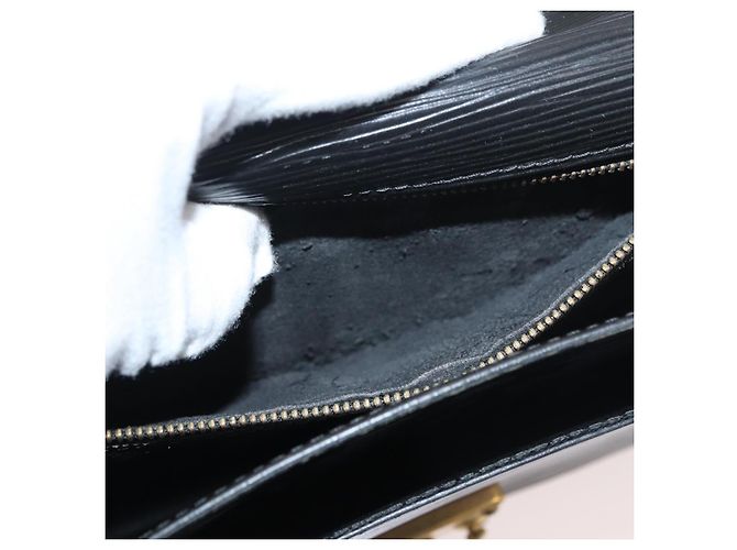 LOUIS VUITTON Borsa a Mano Epi Monceau 28 Nera M52122 LV Auth 176555 Nero - vista 11