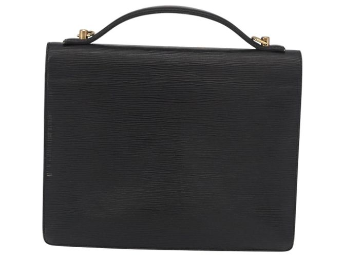 LOUIS VUITTON Borsa a Mano Epi Monceau 28 Nera M52122 LV Auth 176555 Nero - vista 2
