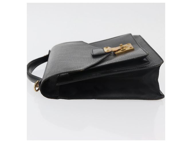 LOUIS VUITTON Borsa a Mano Epi Monceau 28 Nera M52122 LV Auth 176555 Nero - vista 4