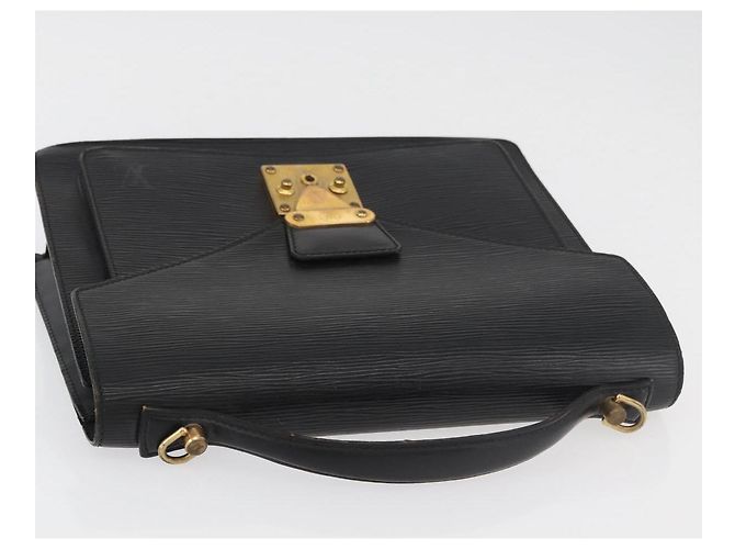 LOUIS VUITTON Borsa a Mano Epi Monceau 28 Nera M52122 LV Auth 176555 Nero - vista 6