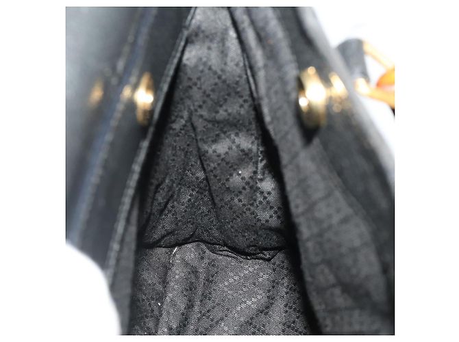 Borsa a mano in suede GUCCI Bamboo 2way Nero Oro 002 2855 0322 0 Auth bs34248 D'oro - vista 19