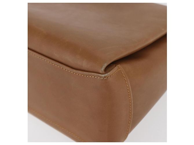 Borsa a mano GUCCI in pelle marrone dorato Auth ka3873 D'oro - vista 15