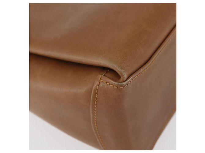 Borsa a mano GUCCI in pelle marrone dorato Auth ka3873 D'oro - vista 16