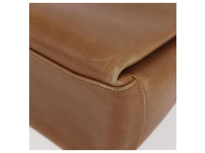 Borsa a mano GUCCI in pelle marrone dorato Auth ka3873 D'oro - vista 9