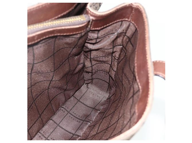 Céline Borsa a mano in tela Macadam C di CELINE marrone e oro Auth 175163 D'oro - vista 17