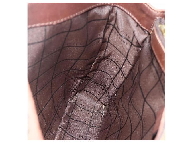 Céline Borsa a mano in tela Macadam C di CELINE marrone e oro Auth 175163 D'oro - vista 18