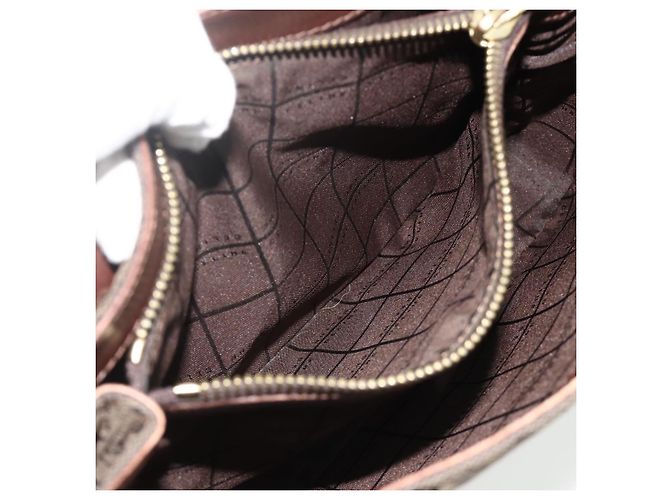 Céline Borsa a mano in tela Macadam C di CELINE marrone e oro Auth 175163 D'oro - vista 20