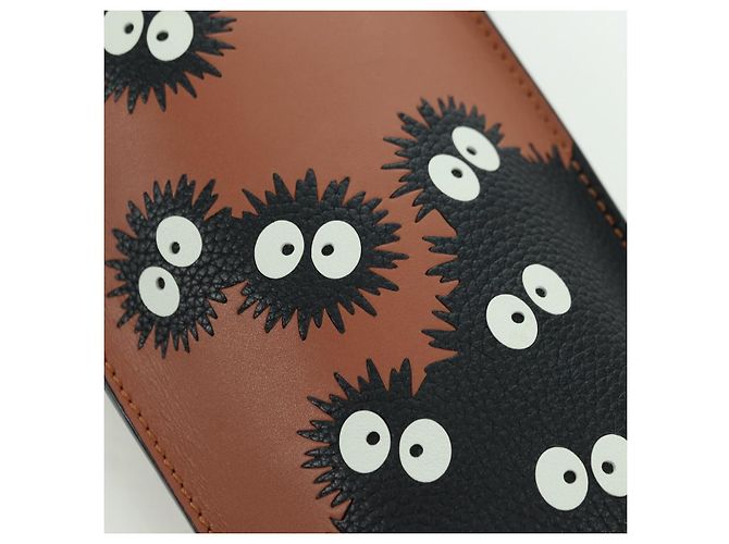 LOEWE Ghibli Collaborazione Gate Pocket Bag Pelle Marrone Argento Auth 172347SM - vista 19