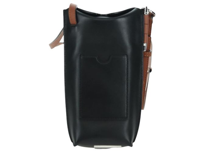 LOEWE Ghibli Collaborazione Gate Pocket Bag Pelle Marrone Argento Auth 172347SM - vista 2