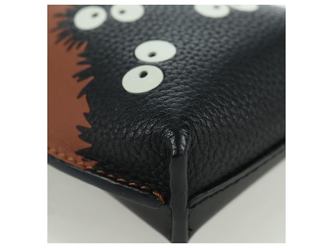 LOEWE Ghibli Collaborazione Gate Pocket Bag Pelle Marrone Argento Auth 172347SM - vista 8