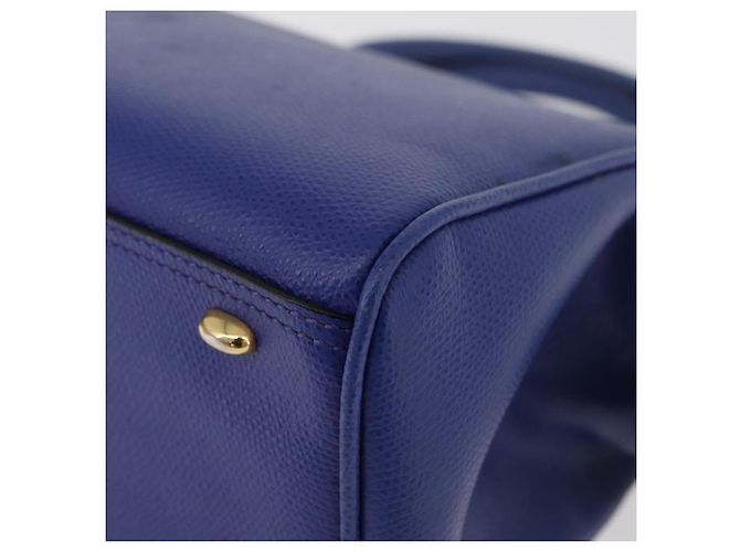 Céline Borsa a mano CELINE in pelle blu oro Auth YKZ1208 D'oro - vista 16