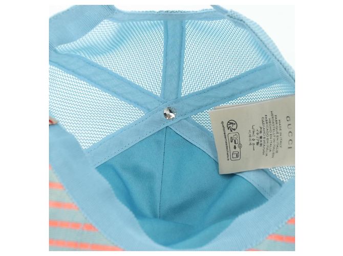Cappello in cotone blu della collaborazione GUCCI con Peter Rabbit Auth BA12083A - vista 11