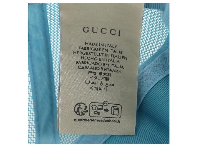Cappello in cotone blu della collaborazione GUCCI con Peter Rabbit Auth BA12083A - vista 20
