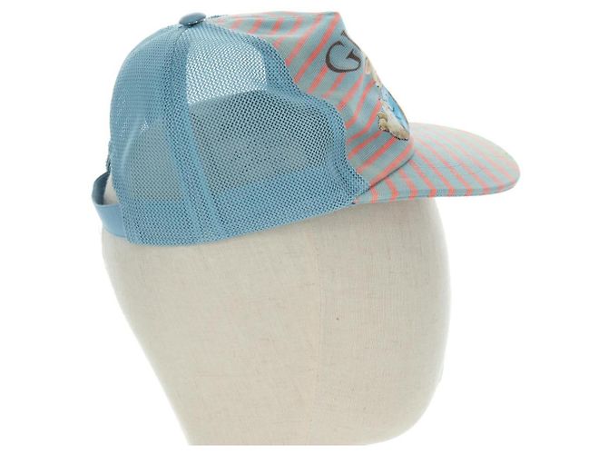 Cappello in cotone blu della collaborazione GUCCI con Peter Rabbit Auth BA12083A - vista 4