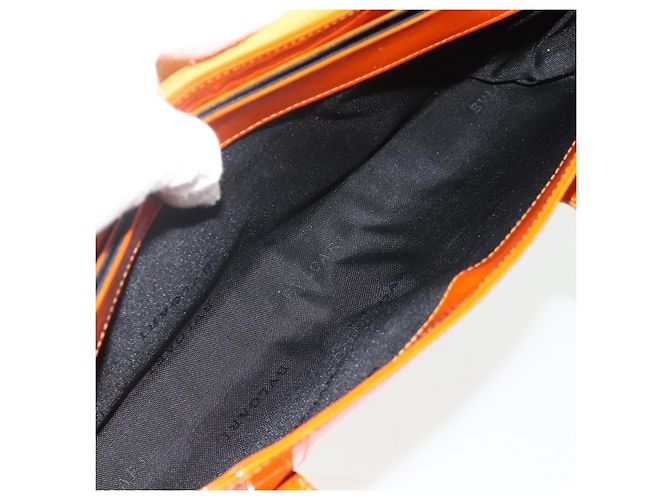 Bulgari BVLGARI Schultertasche Lackleder Orange Silber Auth BA12153A - Ansicht 24
