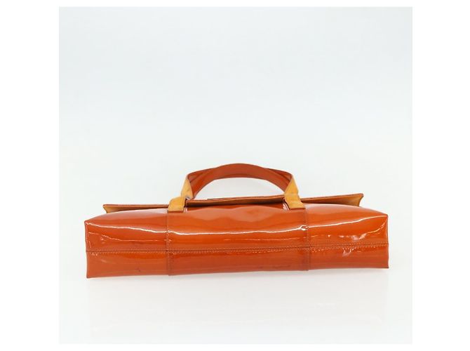 Bulgari BVLGARI Schultertasche Lackleder Orange Silber Auth BA12153A - Ansicht 5