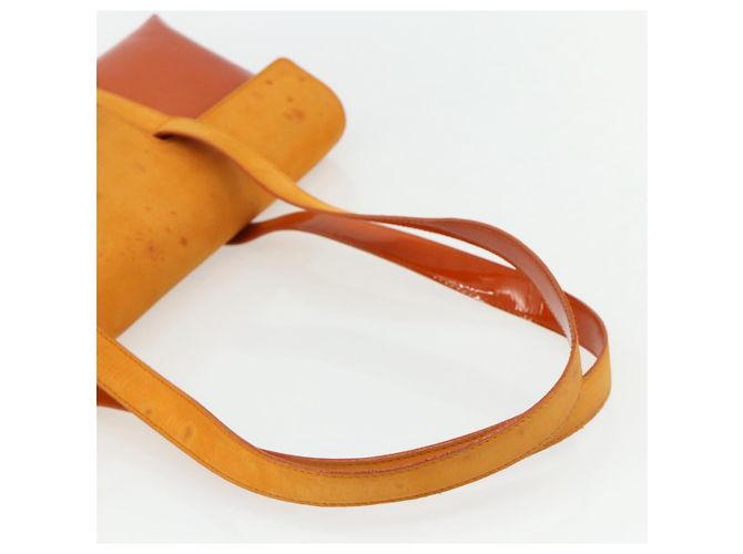 Bulgari BVLGARI Schultertasche Lackleder Orange Silber Auth BA12153A - Ansicht 7
