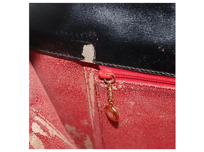 Gucci Borsa Tote in pelle nera e oro Auth 176030 Nero D'oro - vista 20