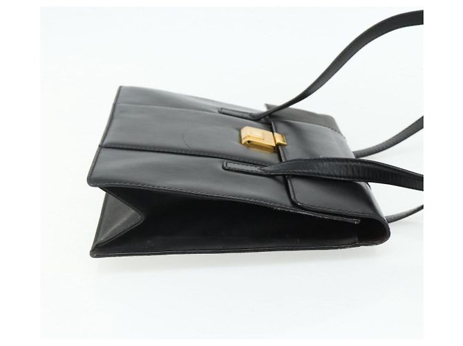 Gucci Borsa Tote in pelle nera e oro Auth 176030 Nero D'oro - vista 4