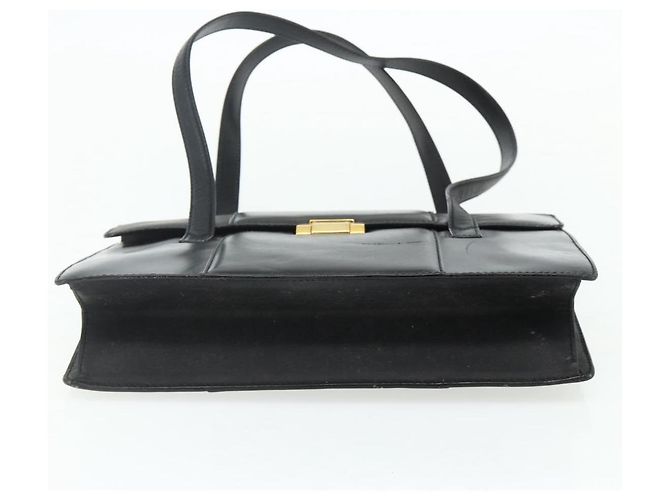 Gucci Borsa Tote in pelle nera e oro Auth 176030 Nero D'oro - vista 5