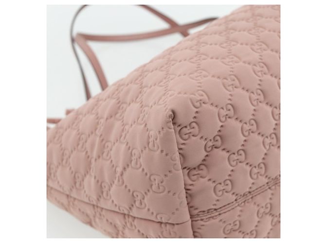 Borsa Tote GG Canvas Gucci Rosa Oro 211975 Auth mr2298V D'oro - vista 14