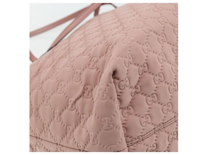 Borsa Tote GG Canvas Gucci Rosa Oro 211975 Auth mr2298V D'oro - vista 16