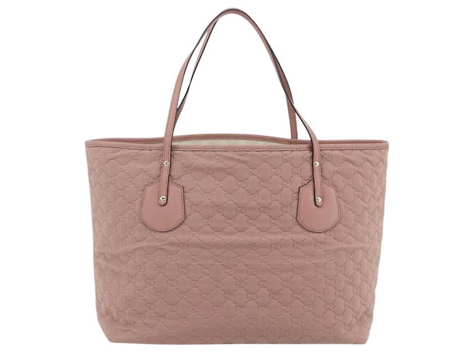 Borsa Tote GG Canvas Gucci Rosa Oro 211975 Auth mr2298V D'oro - vista 2