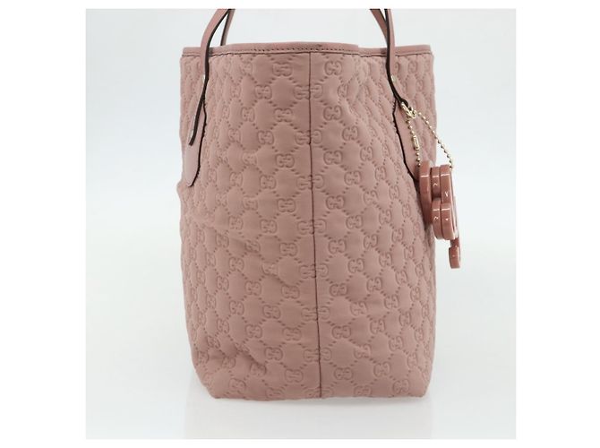 Borsa Tote GG Canvas Gucci Rosa Oro 211975 Auth mr2298V D'oro - vista 3