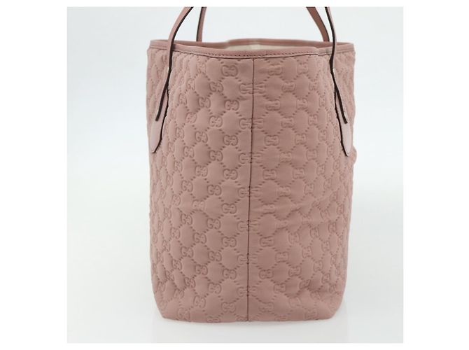 Borsa Tote GG Canvas Gucci Rosa Oro 211975 Auth mr2298V D'oro - vista 4