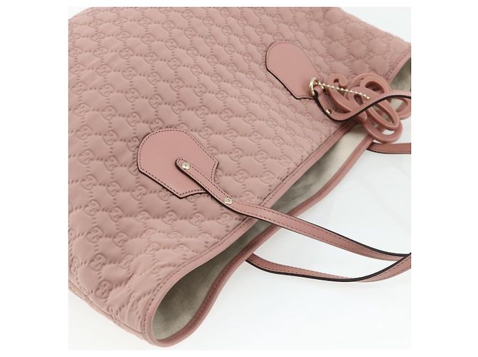 Borsa Tote GG Canvas Gucci Rosa Oro 211975 Auth mr2298V D'oro - vista 6