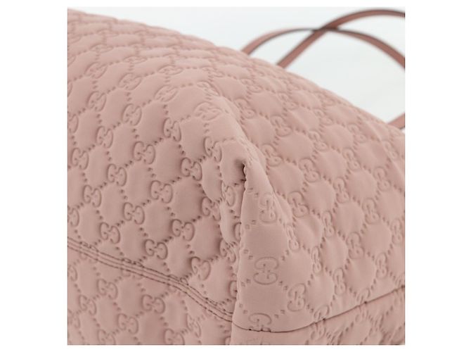 Borsa Tote GG Canvas Gucci Rosa Oro 211975 Auth mr2298V D'oro - vista 9