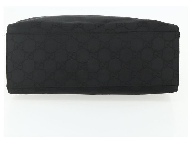Borsa a mano GG Canvas Bamboo Gucci Nylon Nero Argento 002 1010 Auth 176148 - vista 5