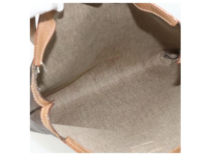 Céline Borsa tote in tela Macadam CELINE in pelle PVC marrone oro Auth mr2315 D'oro - vista 11