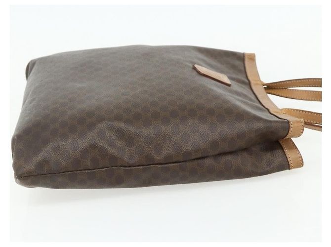 Céline Borsa tote in tela Macadam CELINE in pelle PVC marrone oro Auth mr2315 D'oro - vista 4