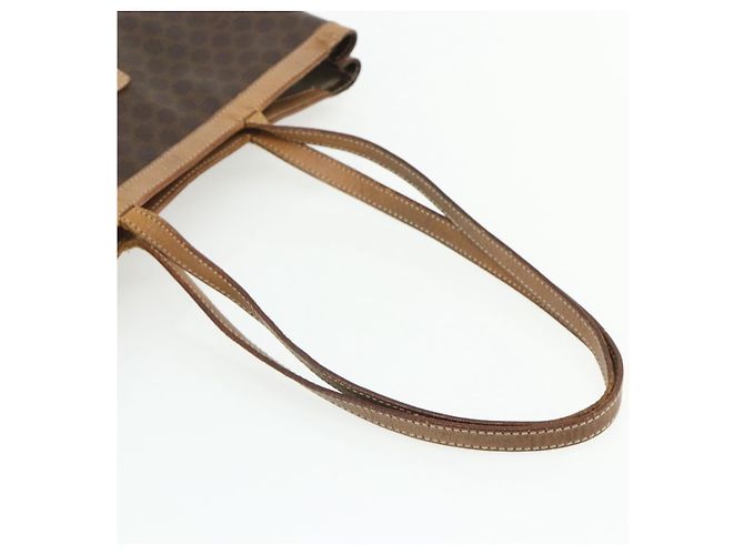 Céline Borsa tote in tela Macadam CELINE in pelle PVC marrone oro Auth mr2315 D'oro - vista 7