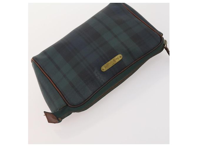 Autre Marque Borsa a Spalla Poro Ralph Lauren in Pelle PVC 3 Pezzi Verde Auth 174945 - vista 12