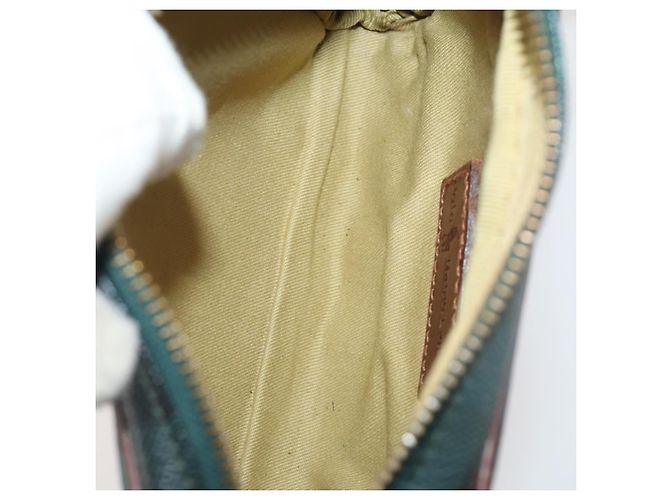 Autre Marque Borsa a Spalla Poro Ralph Lauren in Pelle PVC 3 Pezzi Verde Auth 174945 - vista 21