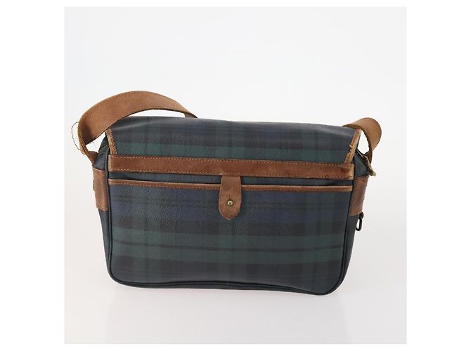 Autre Marque Borsa a Spalla Poro Ralph Lauren in Pelle PVC 3 Pezzi Verde Auth 174945 - vista 3
