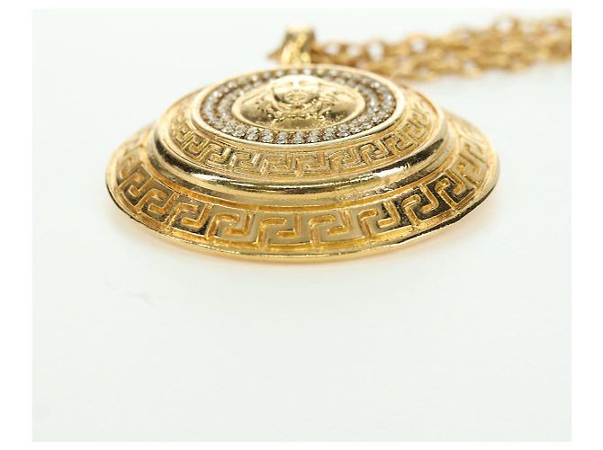 Collana Gianni Versace in metallo dorato Auth BA12056V - vista 11