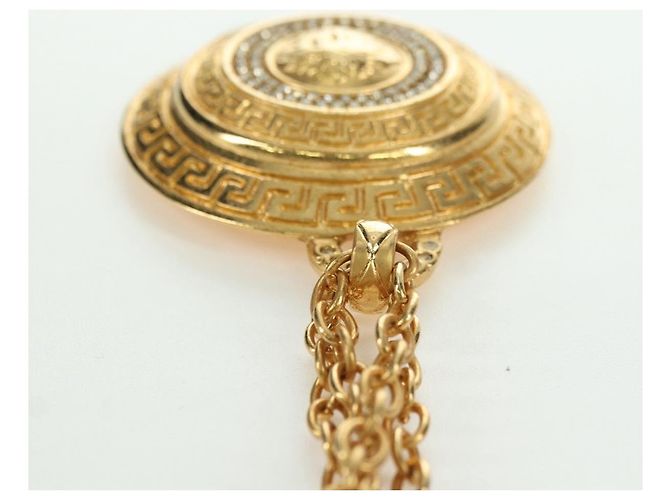 Collana Gianni Versace in metallo dorato Auth BA12056V - vista 12