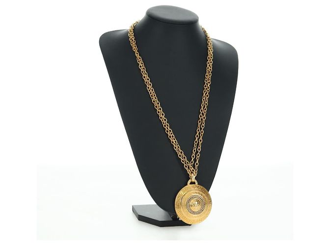 Collana Gianni Versace in metallo dorato Auth BA12056V - vista 14