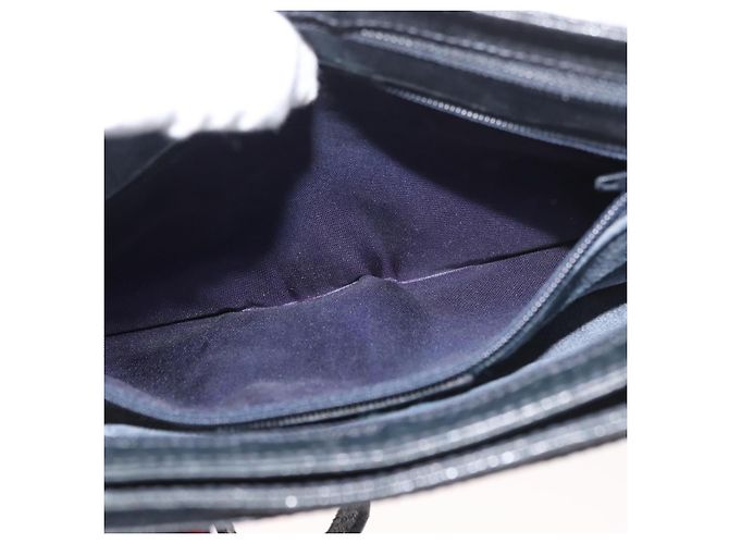 Borsa a Spalla Gucci GG Supreme Sherry Line PVC Blu Navy Oro 904 02 035 Auth YKZ1274 D'oro - vista 11