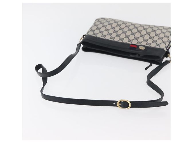 Borsa a Spalla Gucci GG Supreme Sherry Line PVC Blu Navy Oro 904 02 035 Auth YKZ1274 D'oro - vista 7