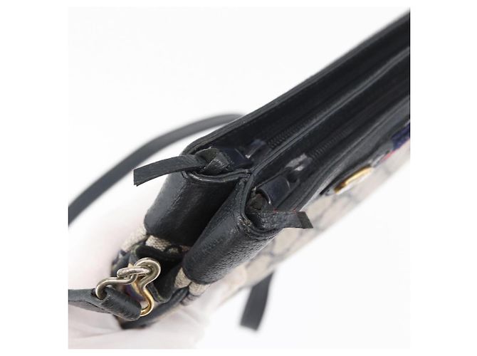 Borsa a Spalla Gucci GG Supreme Sherry Line PVC Blu Navy Oro 904 02 035 Auth YKZ1274 D'oro - vista 9