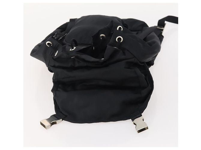 PRADA Backpack Nylon Black Silver Auth bs34260 Silvery - view 23